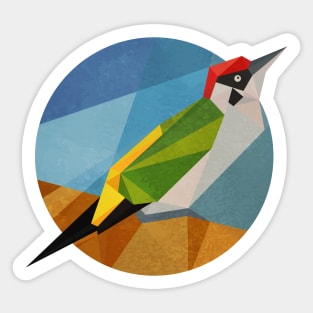 Green Woodpecker Sticker